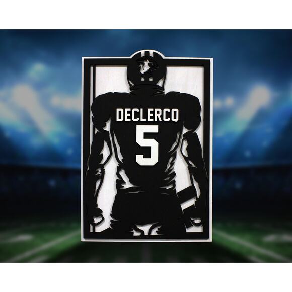 Football Stadium Series Personalized FOOTBALL Sign Customized Plaque 3 Designs - Picture 2 of 4